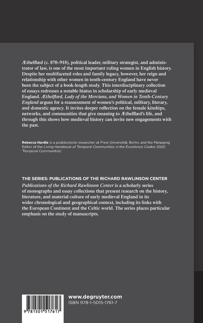 Rückseitencover ÆThelflæd, Lady of the Mercians, and Women in Tenth-Century England