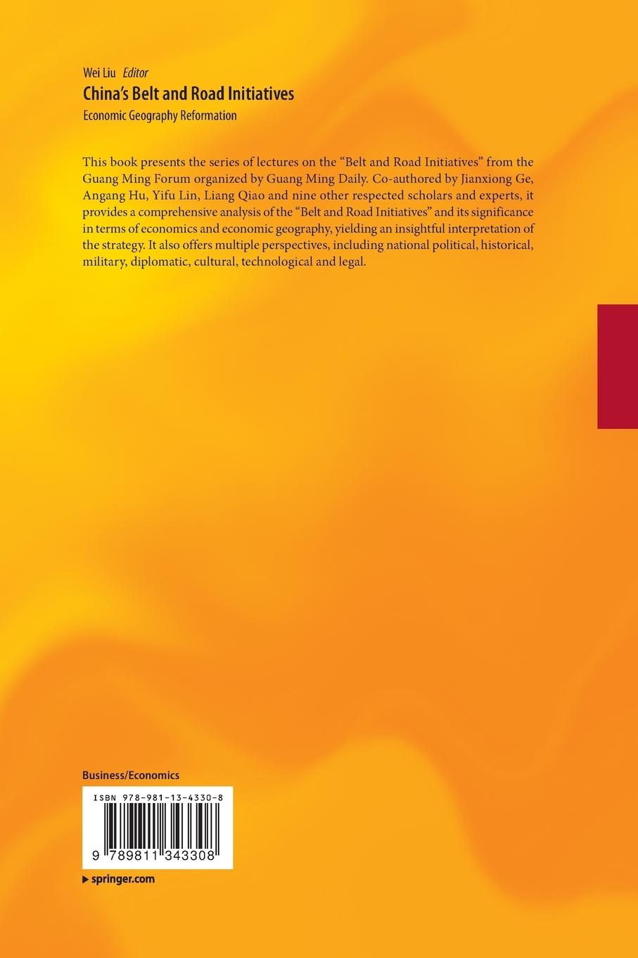 Rückseitencover China's Belt and Road Initiatives