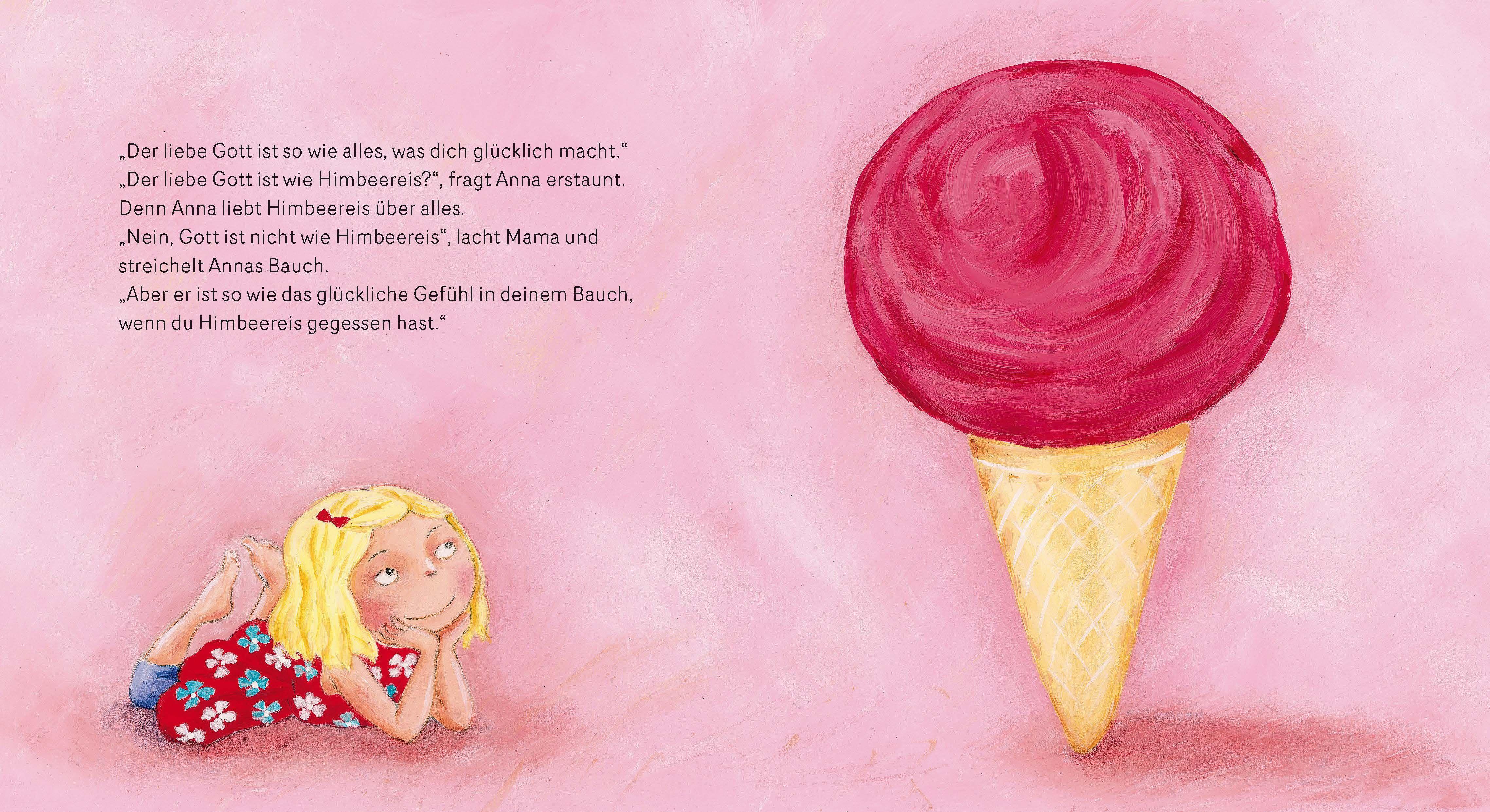 Beispielinhalt (Bild) Gott ist wie Himbeereis