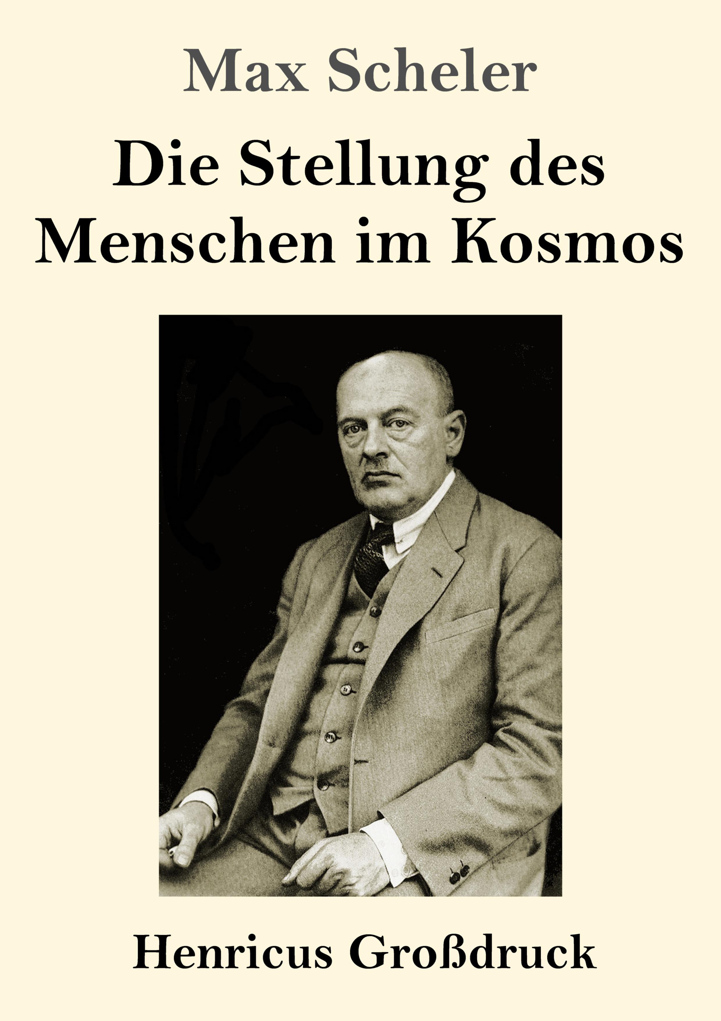 Vorderes Coverbild Die Stellung des Menschen im Kosmos (Großdruck)