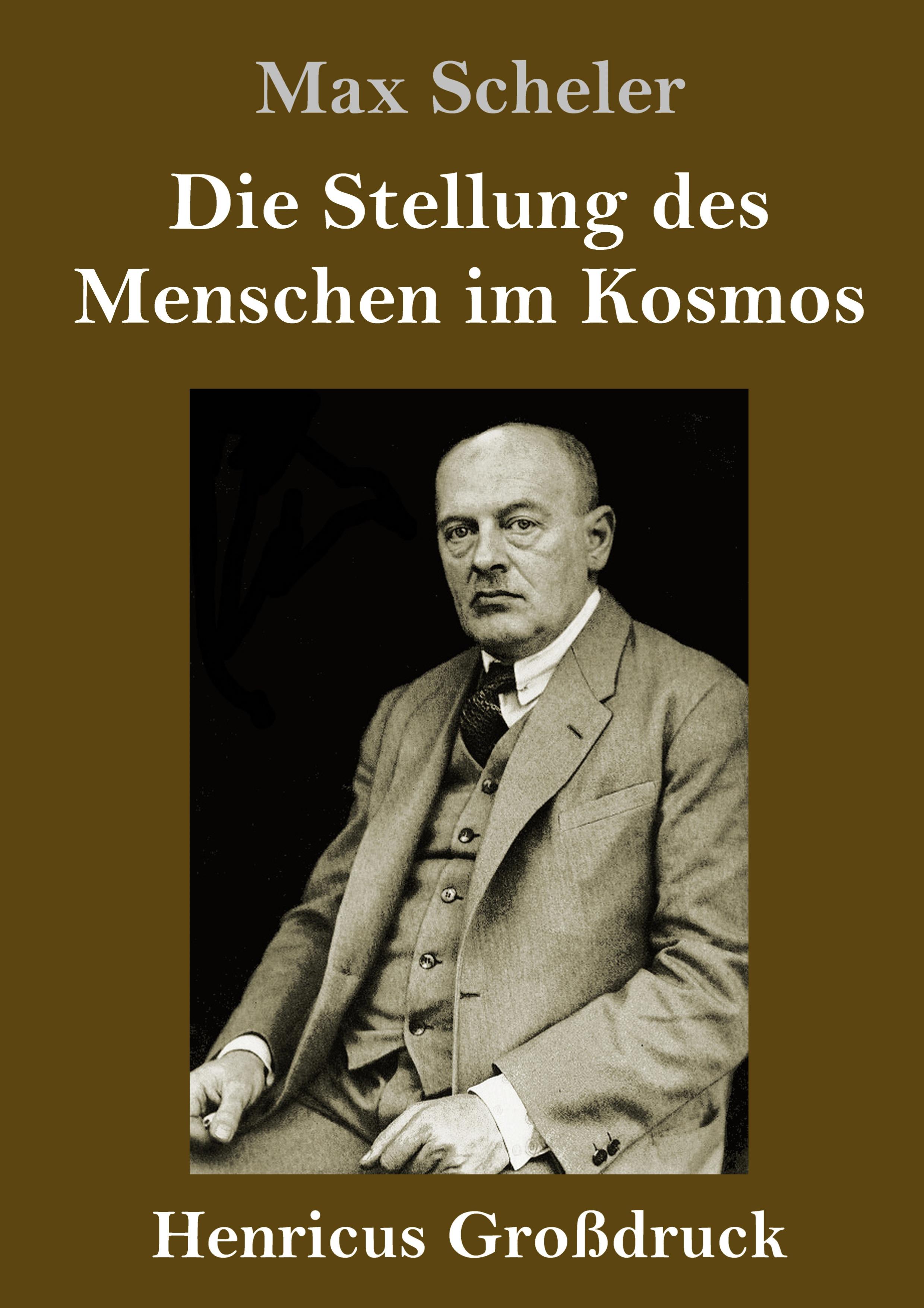 Vorderes Coverbild Die Stellung des Menschen im Kosmos (Großdruck)
