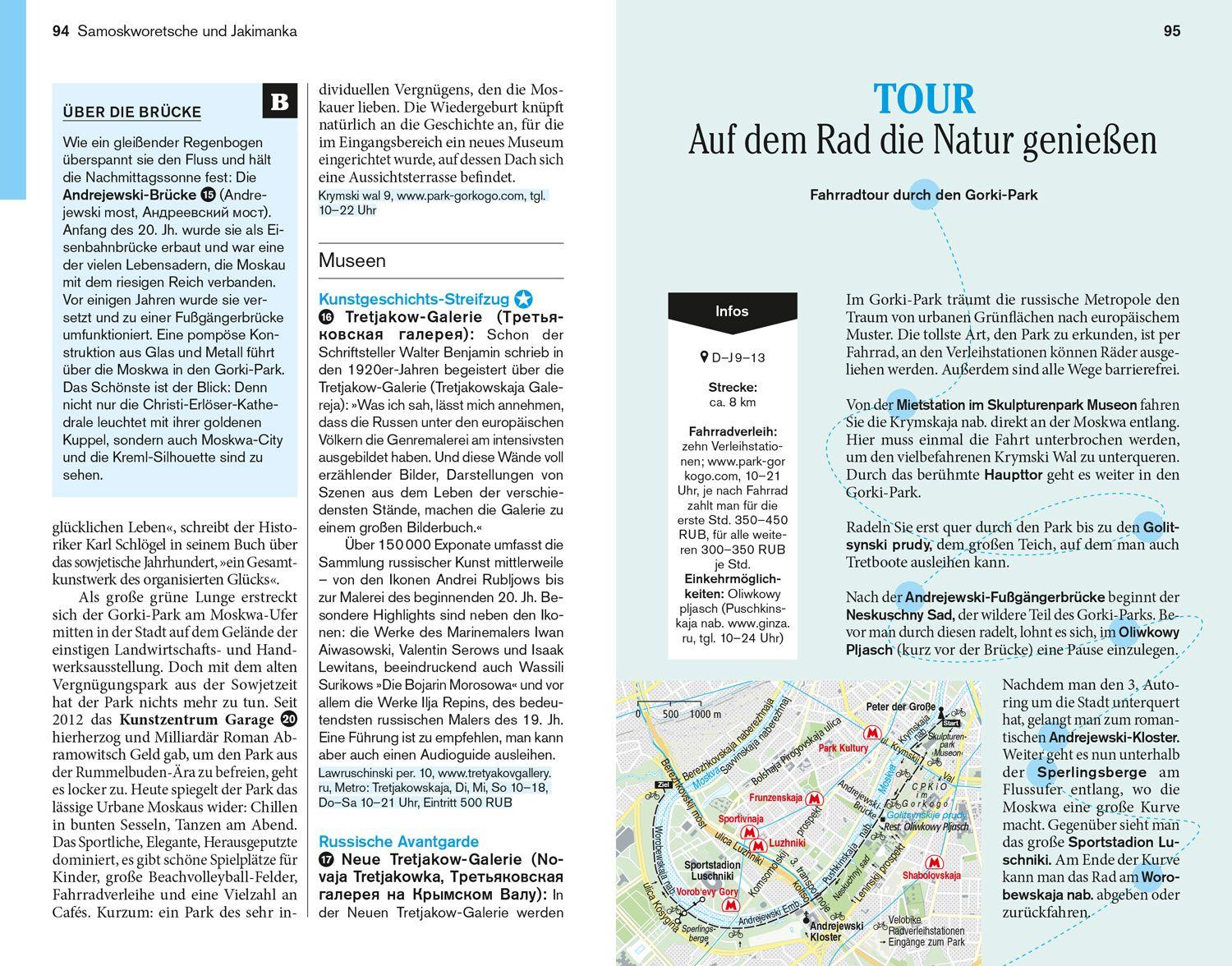 Beispielinhalt (Bild) DuMont Reise-Taschenbuch Moskau