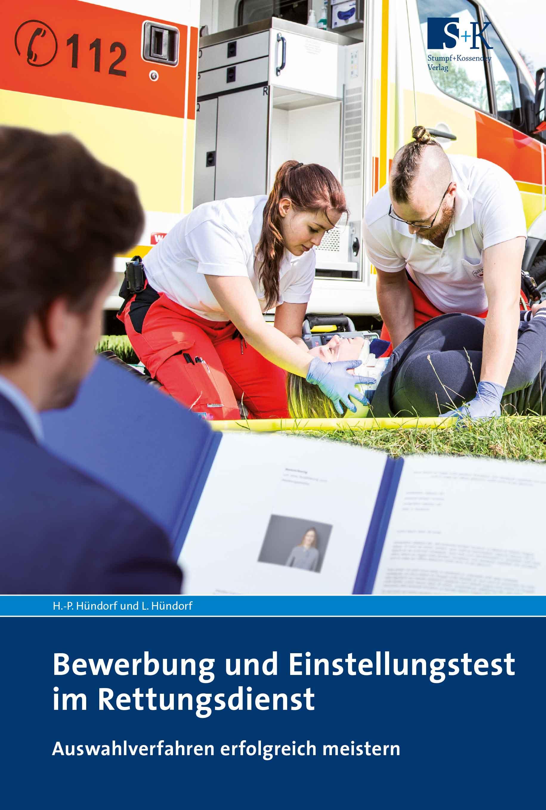 Vorderes Coverbild Bewerbung und Einstellungstest im Rettungsdienst
