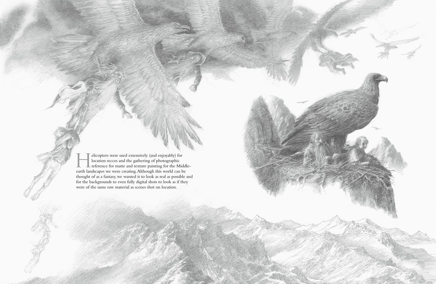 Beispielinhalt (Bild) The Hobbit Sketchbook