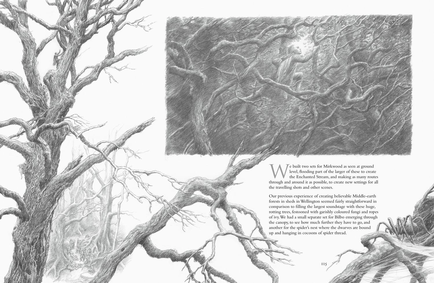 Beispielinhalt (Bild) The Hobbit Sketchbook