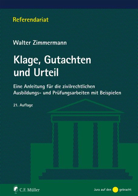 Vorderes Coverbild Klage, Gutachten und Urteil
