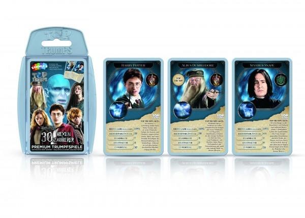 Vorderes Coverbild Top Trumps Harry Potter 30 Hexen und Zauberer