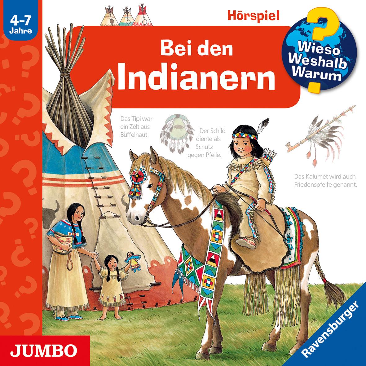 Vorderes Coverbild Wieso? Weshalb? Warum? Bei den Indianern. CD