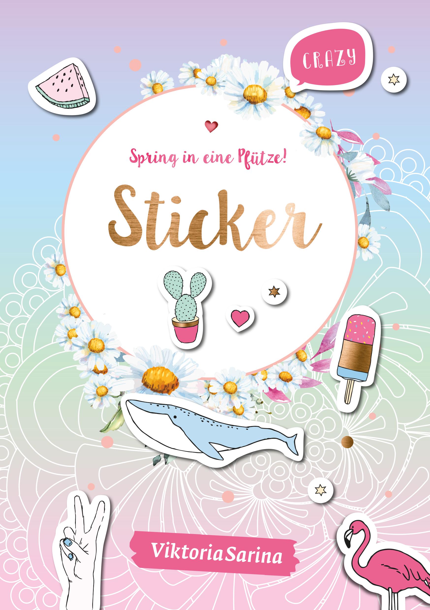 Vorderes Coverbild Spring in eine Pfütze! Sticker