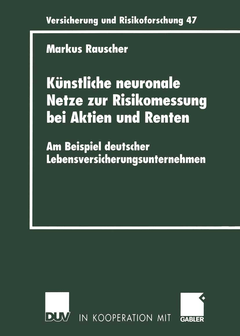Vorderes Coverbild Künstliche neuronale Netze zur Risikomessung bei Aktien und Renten