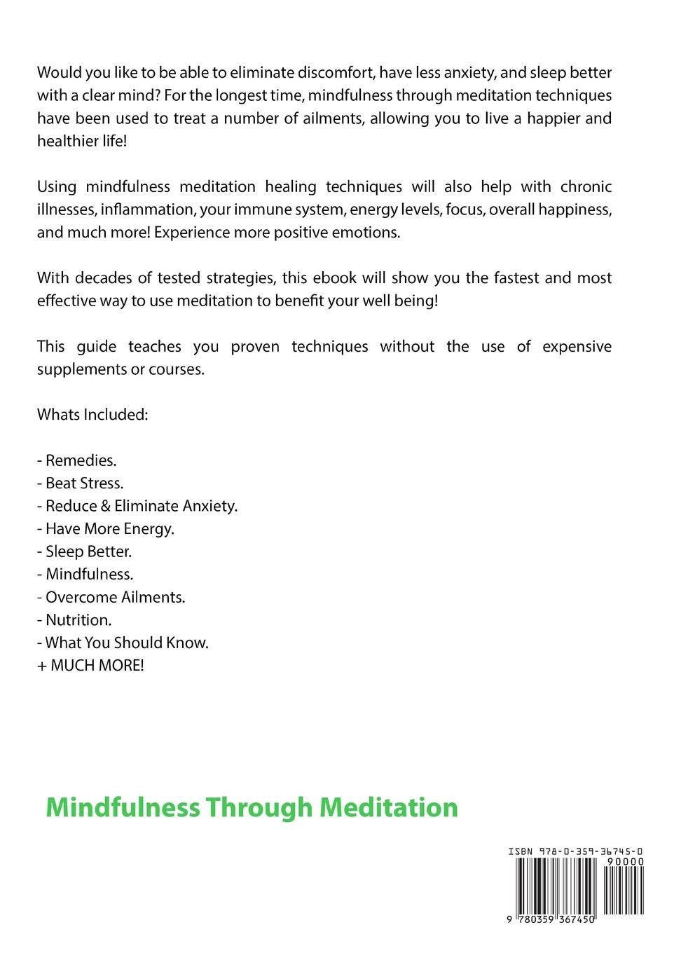 Rückseitencover Meditation
