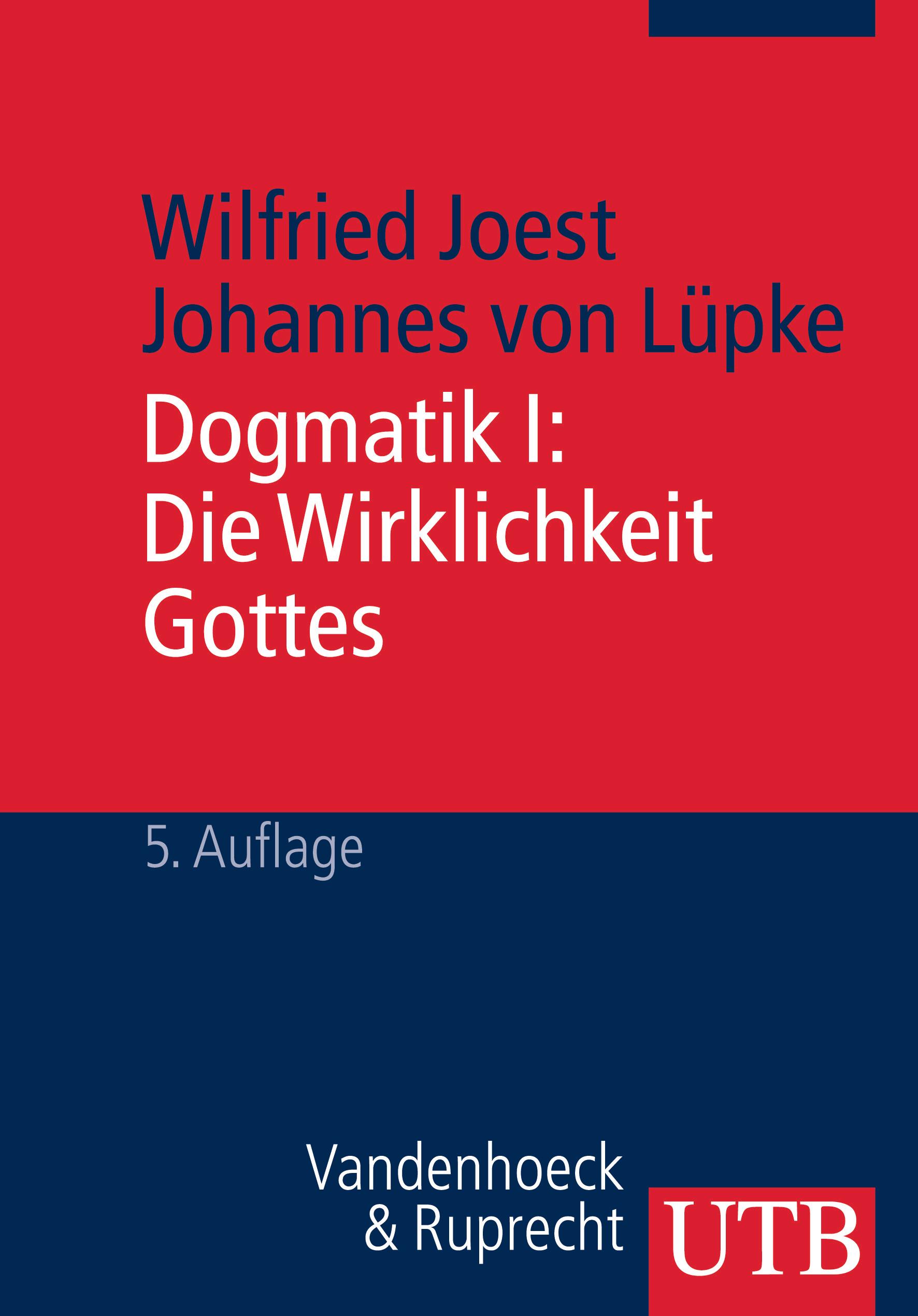 Vorderes Coverbild Dogmatik I. Die Wirklichkeit Gottes