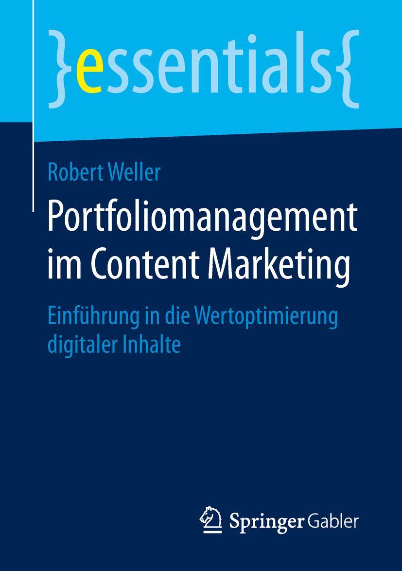 Vorderes Coverbild Portfoliomanagement im Content Marketing