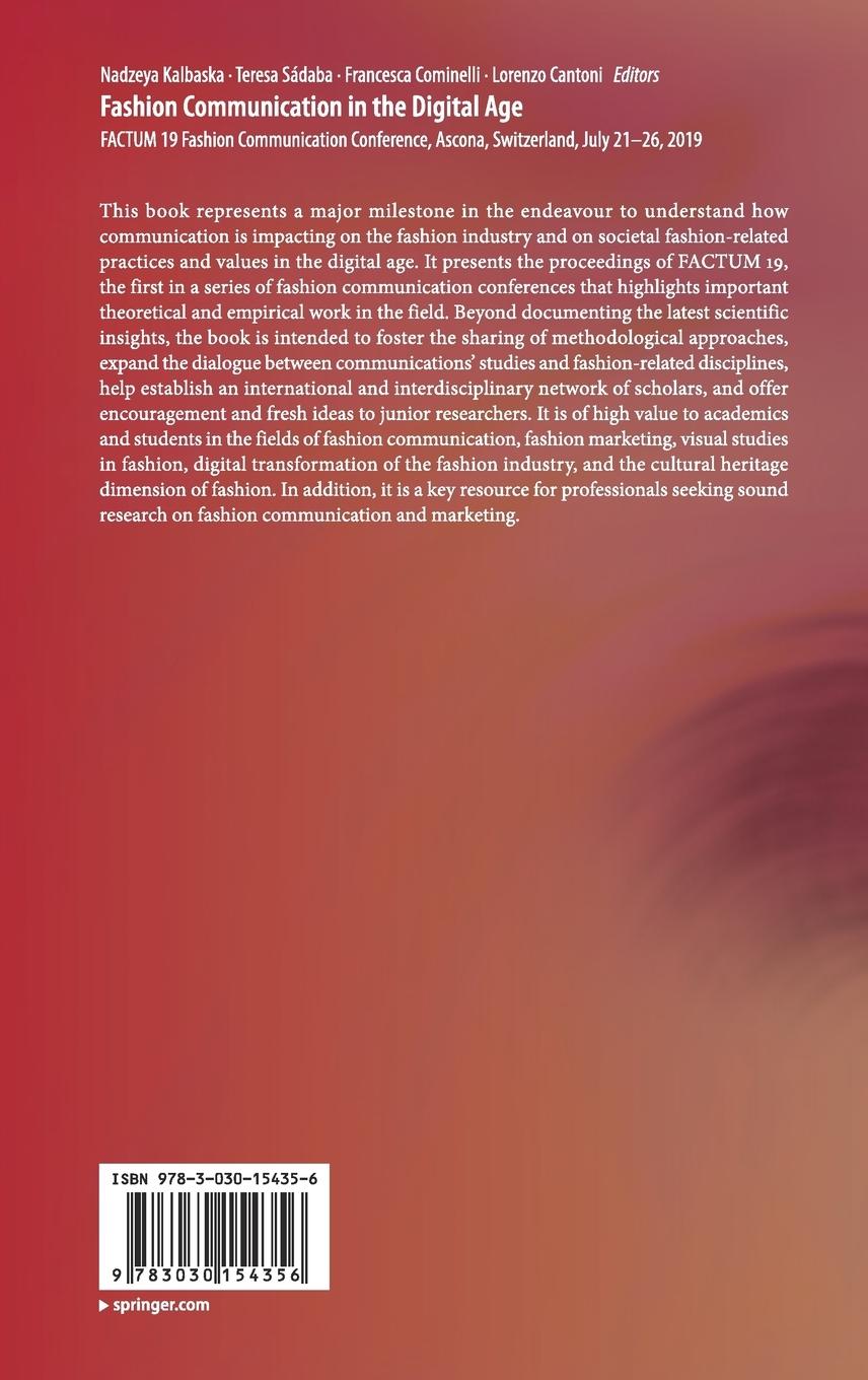 Rückseitencover Fashion Communication in the Digital Age