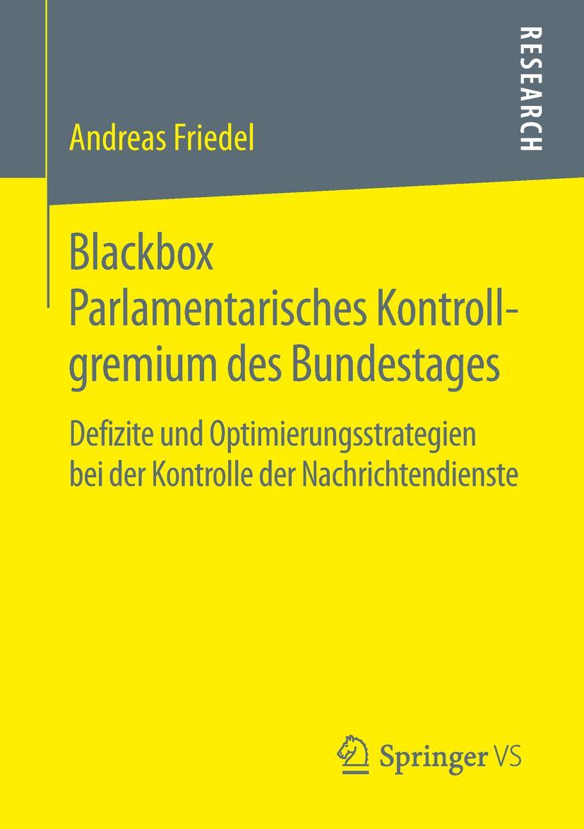 Vorderes Coverbild Blackbox Parlamentarisches Kontrollgremium des Bundestages