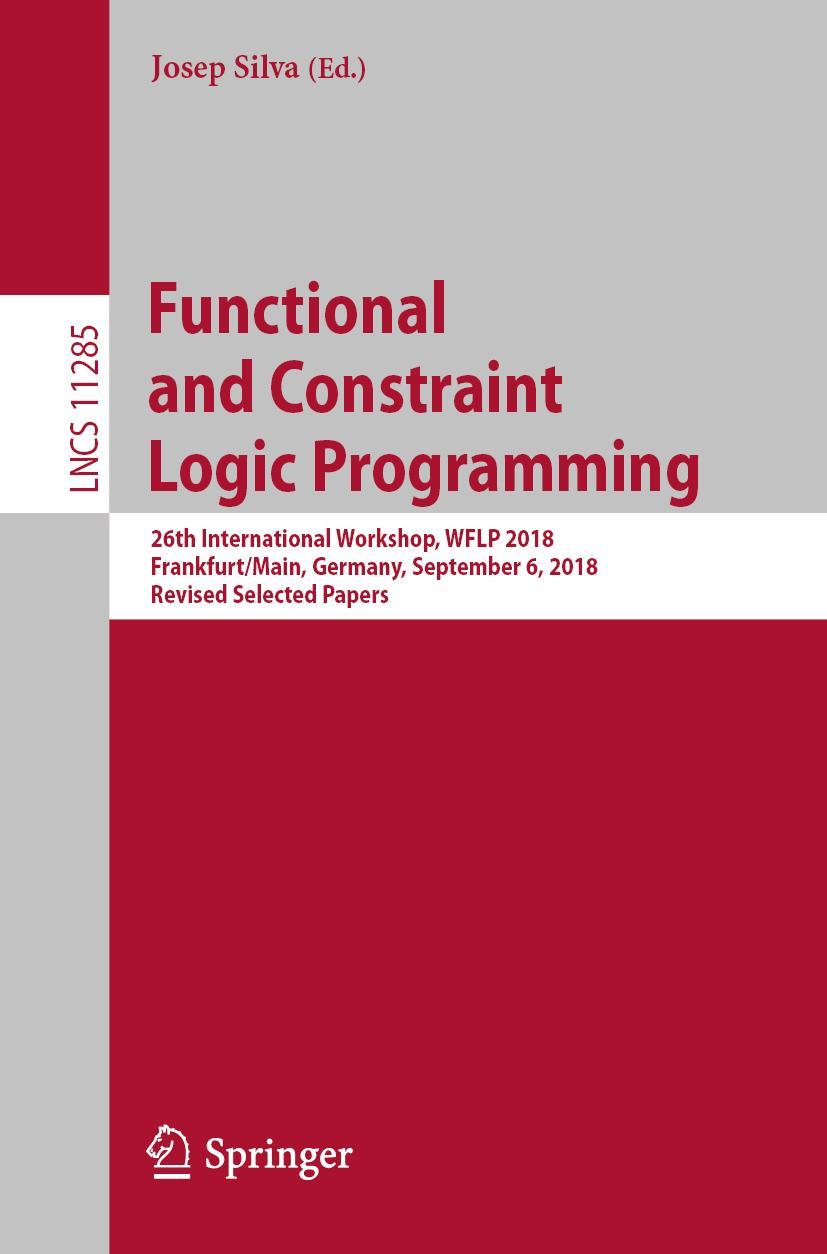 Vorderes Coverbild Functional and Constraint Logic Programming