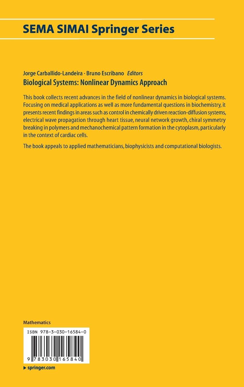 Rückseitencover Biological Systems: Nonlinear Dynamics Approach