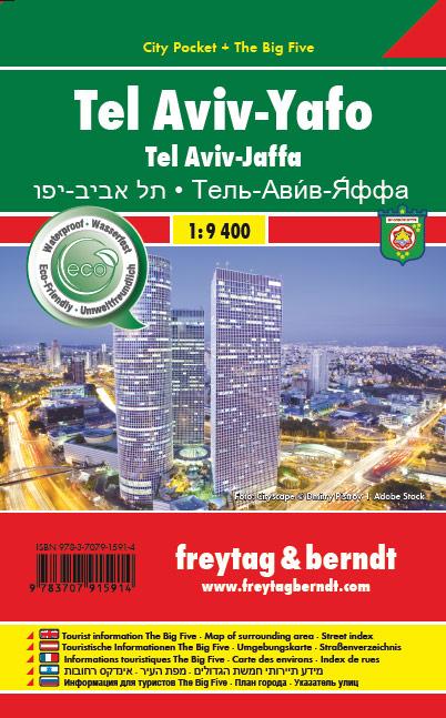 Rückseitencover Tel Aviv - Yafo 1 : 9.400. City Pocket + The Big Five