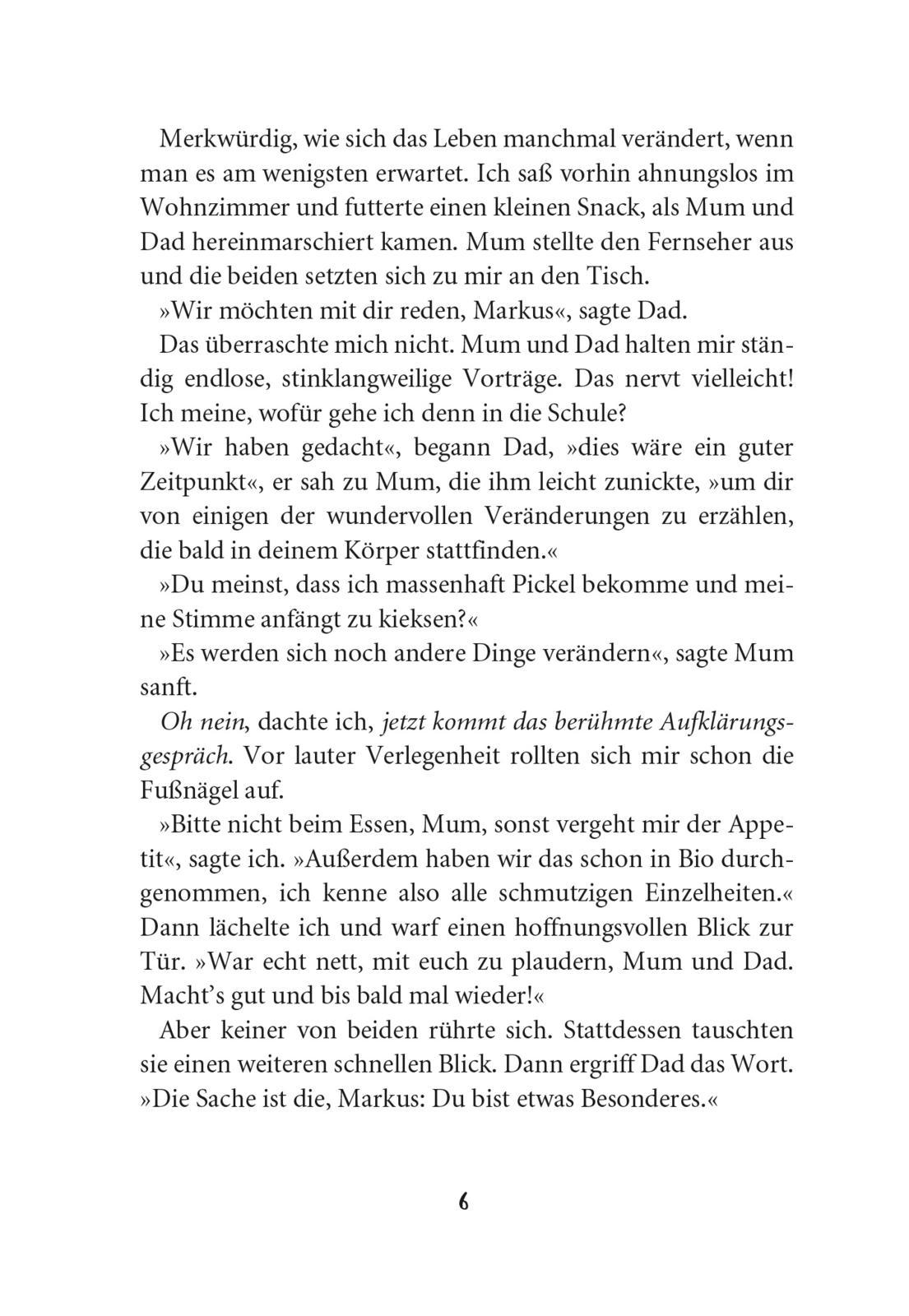 Beispielinhalt (Bild) Wie man 13 wird und überlebt
