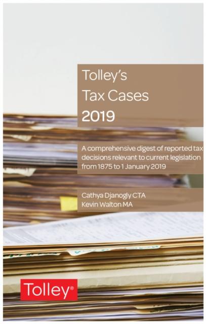 Vorderes Coverbild Tolley's Tax Cases 2019
