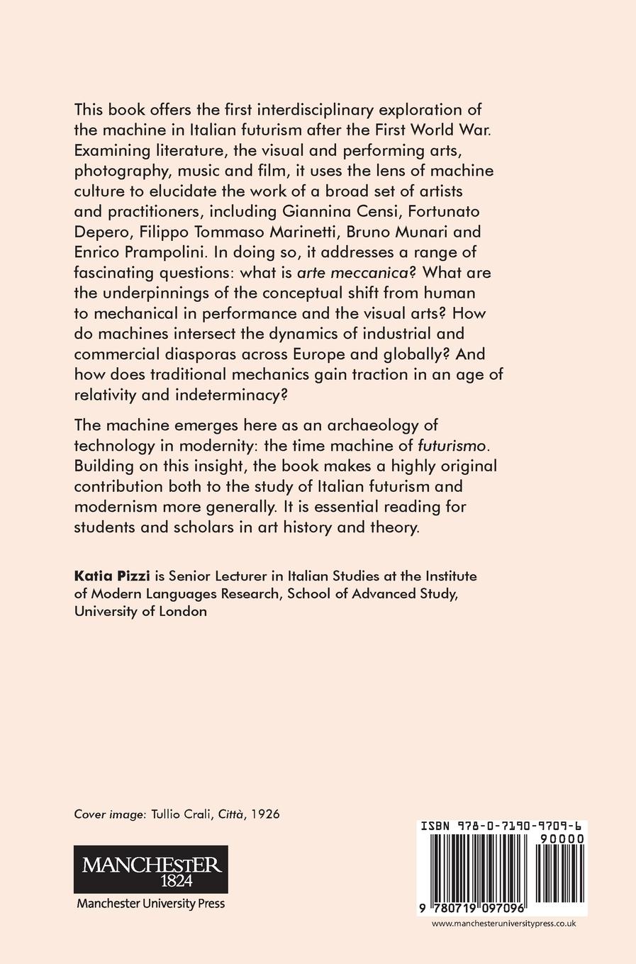Rückseitencover Italian futurism and the machine
