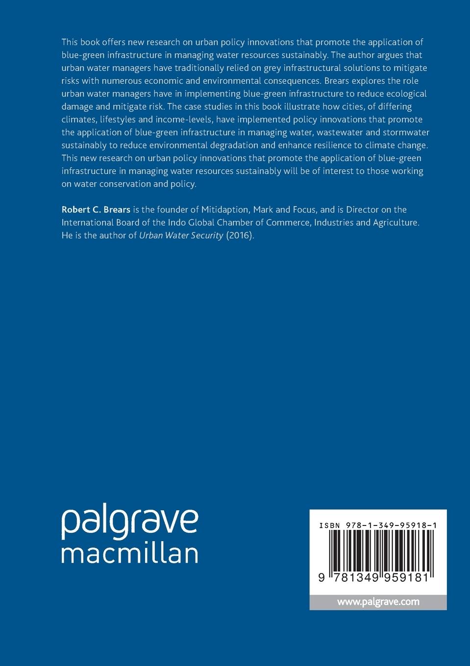 Rückseitencover Blue and Green Cities
