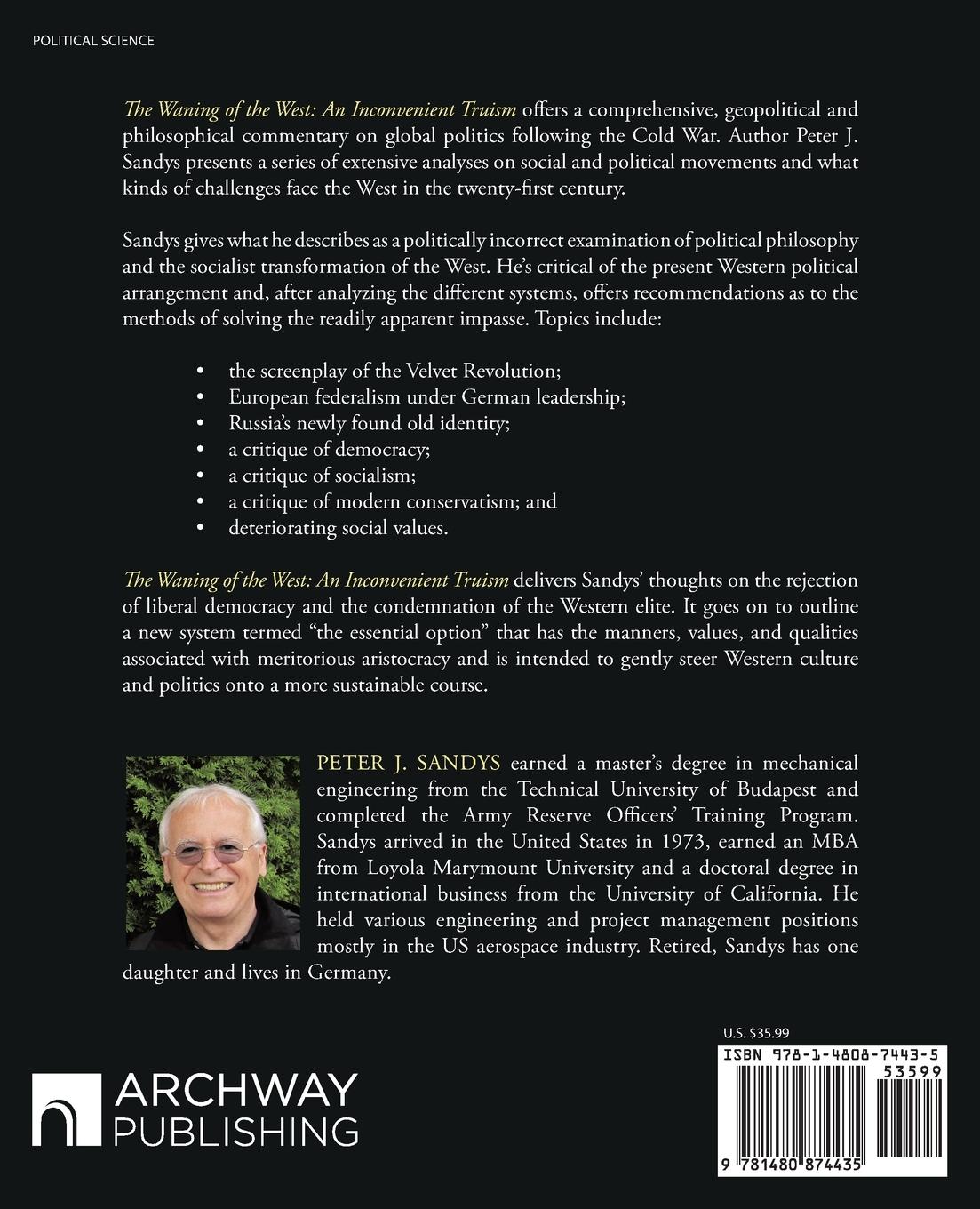 Rückseitencover The Waning of the West