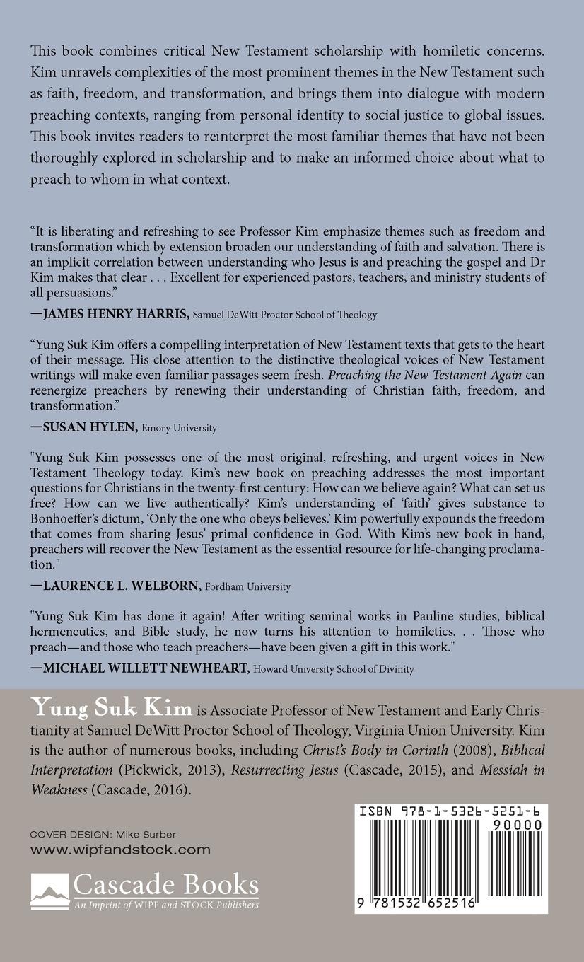 Rückseitencover Preaching the New Testament Again