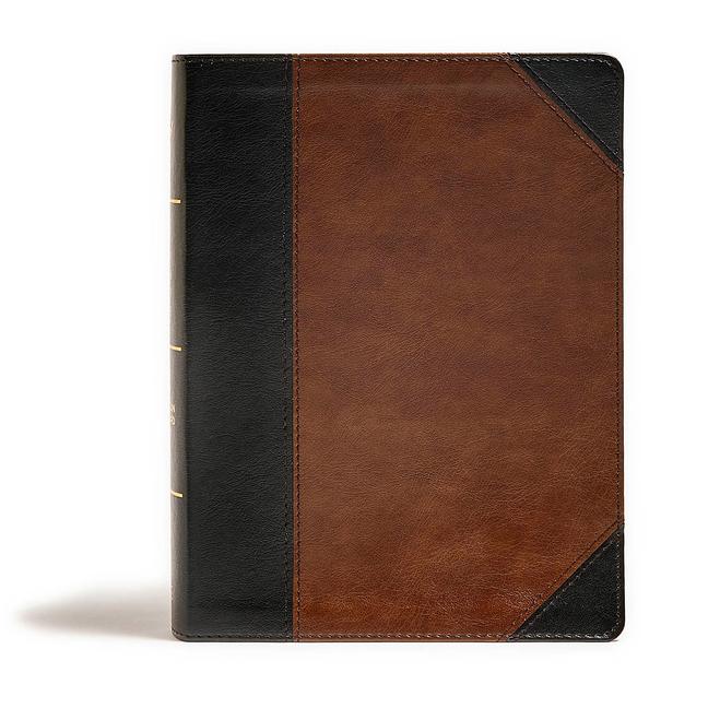 Vorderes Coverbild CSB Tony Evans Study Bible, Black/Brown Leathertouch