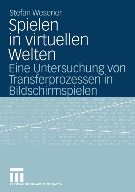 Vorderes Coverbild Spielen in virtuellen Welten
