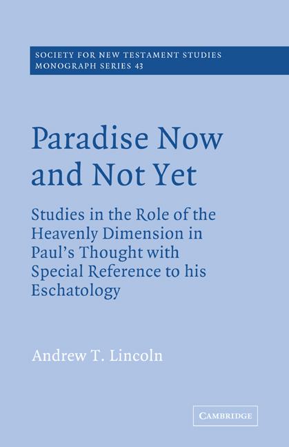 Vorderes Coverbild Paradise Now and Not Yet