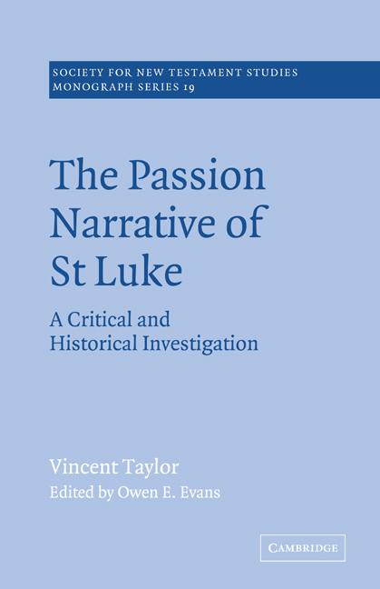 Vorderes Coverbild The Passion Narrative of St Luke