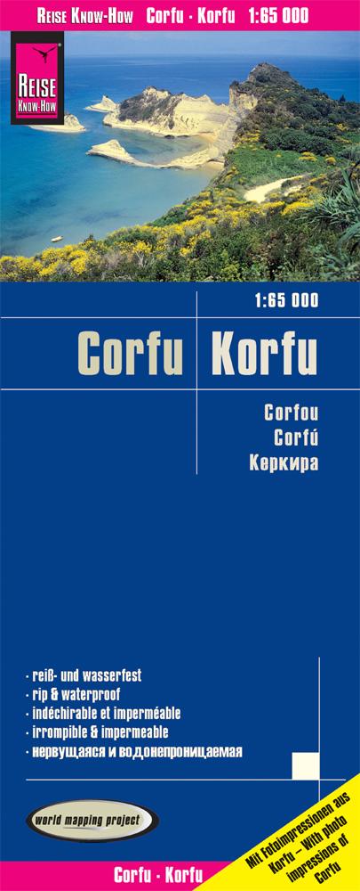 Vorderes Coverbild Reise Know-How Landkarte Korfu / Corfu 1:65.000