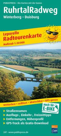 Vorderes Coverbild Ruhrtal-Radweg 1 : 50 000