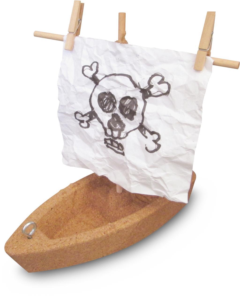 Beispielinhalt (Bild) Terra Kids Korkboot-Bausatz
