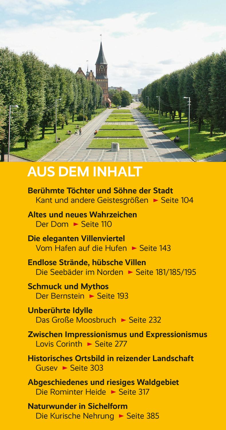 Beispielinhalt (Bild) TRESCHER Reiseführer Kaliningrad Königsberg