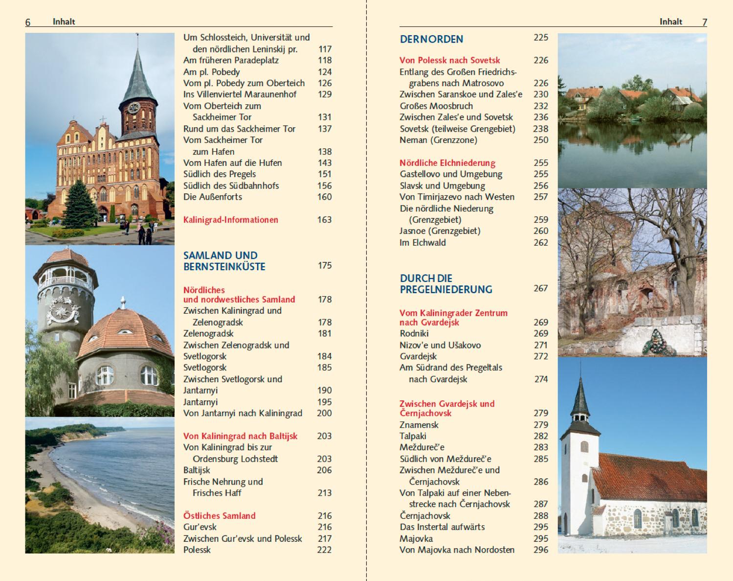 Beispielinhalt (Bild) TRESCHER Reiseführer Kaliningrad Königsberg
