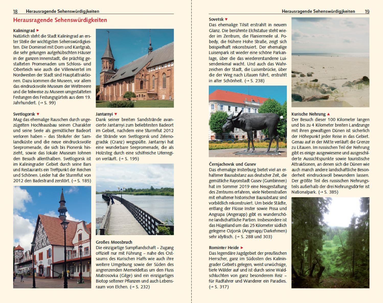 Beispielinhalt (Bild) TRESCHER Reiseführer Kaliningrad Königsberg