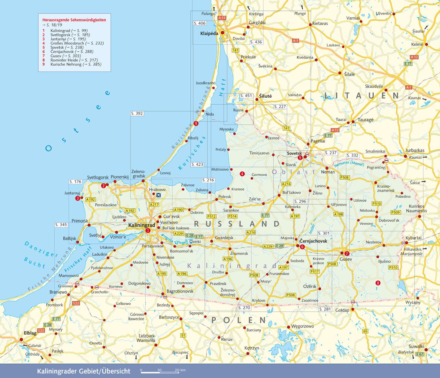 Beispielinhalt (Bild) TRESCHER Reiseführer Kaliningrad Königsberg