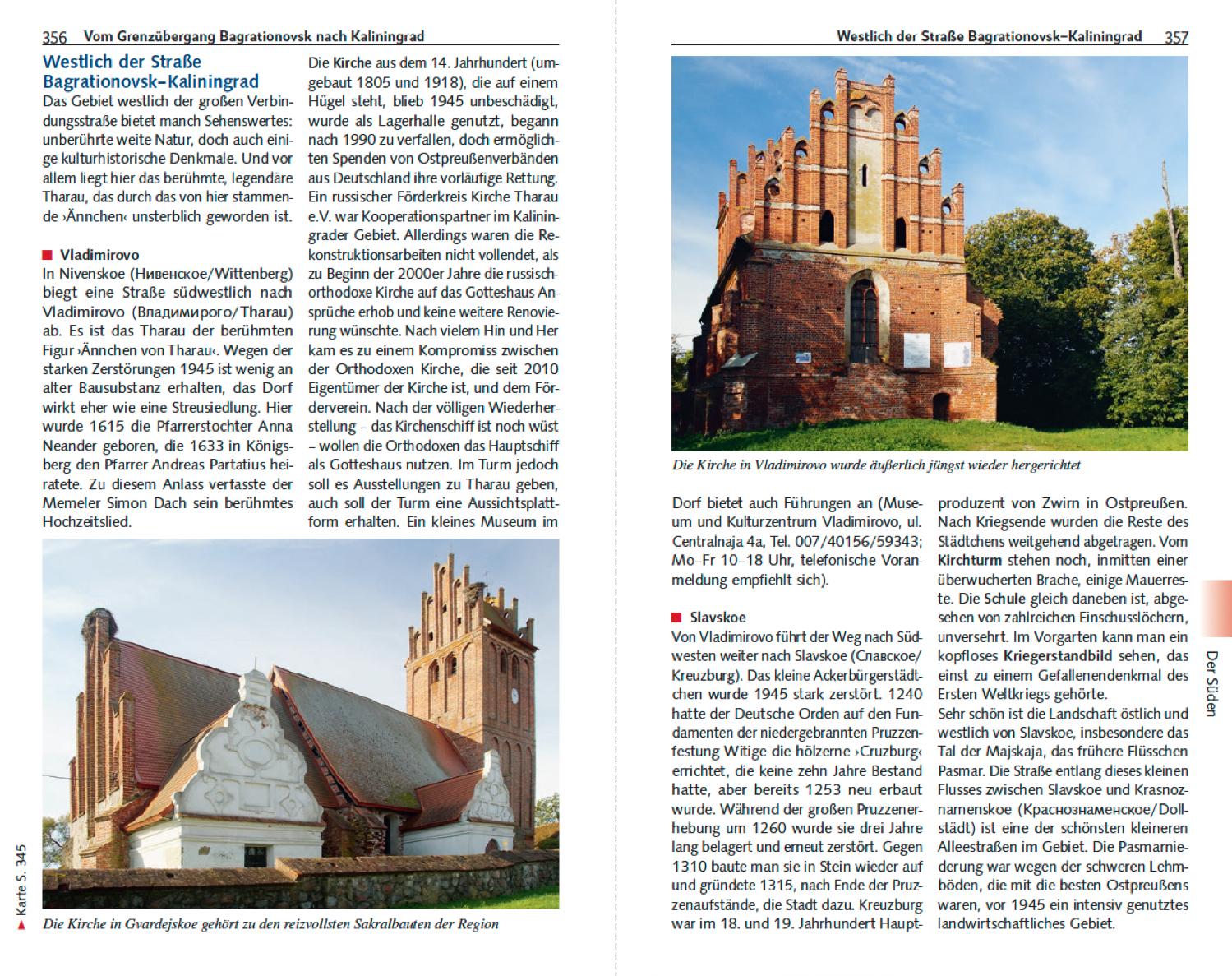 Beispielinhalt (Bild) TRESCHER Reiseführer Kaliningrad Königsberg