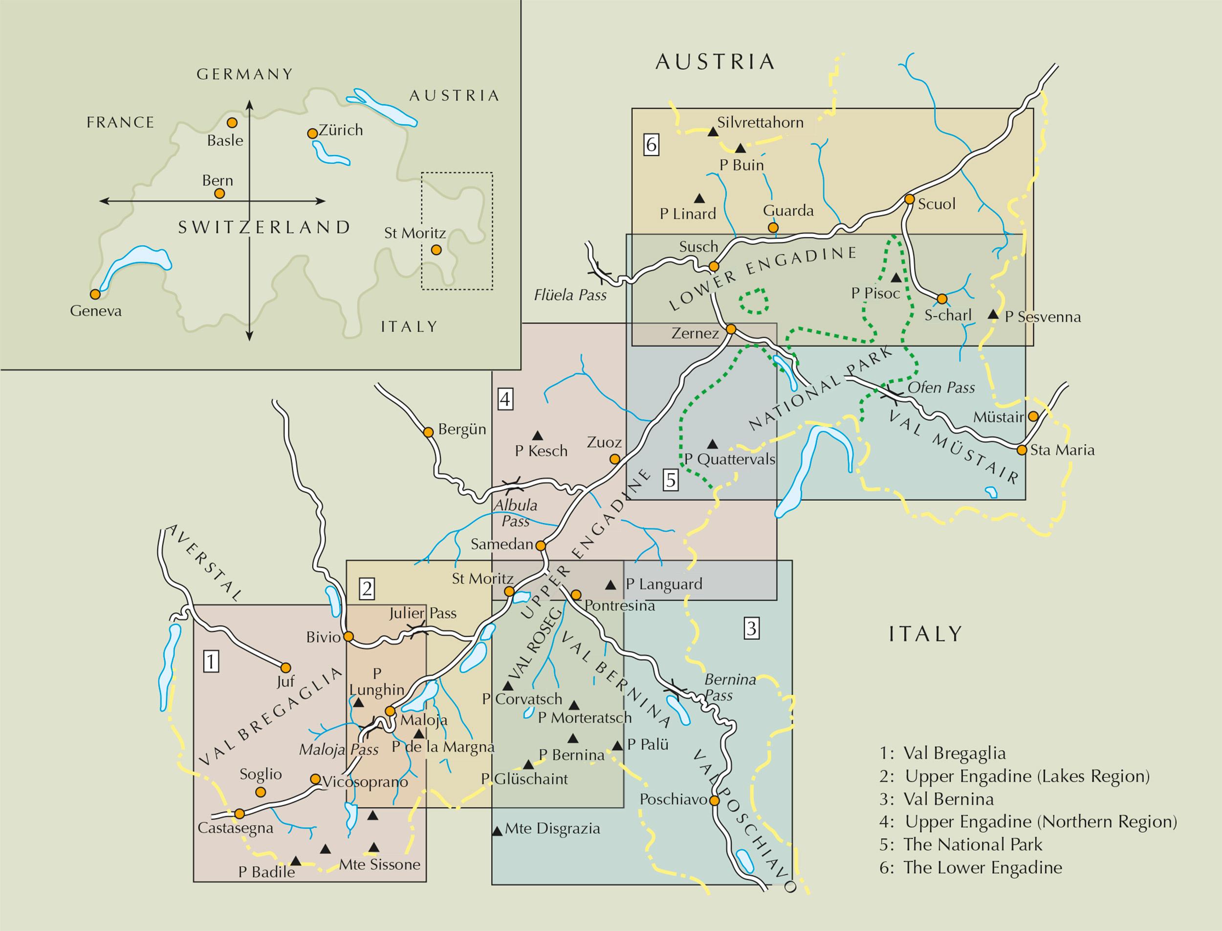 Beispielinhalt (Bild) Walking in the Engadine - Switzerland
