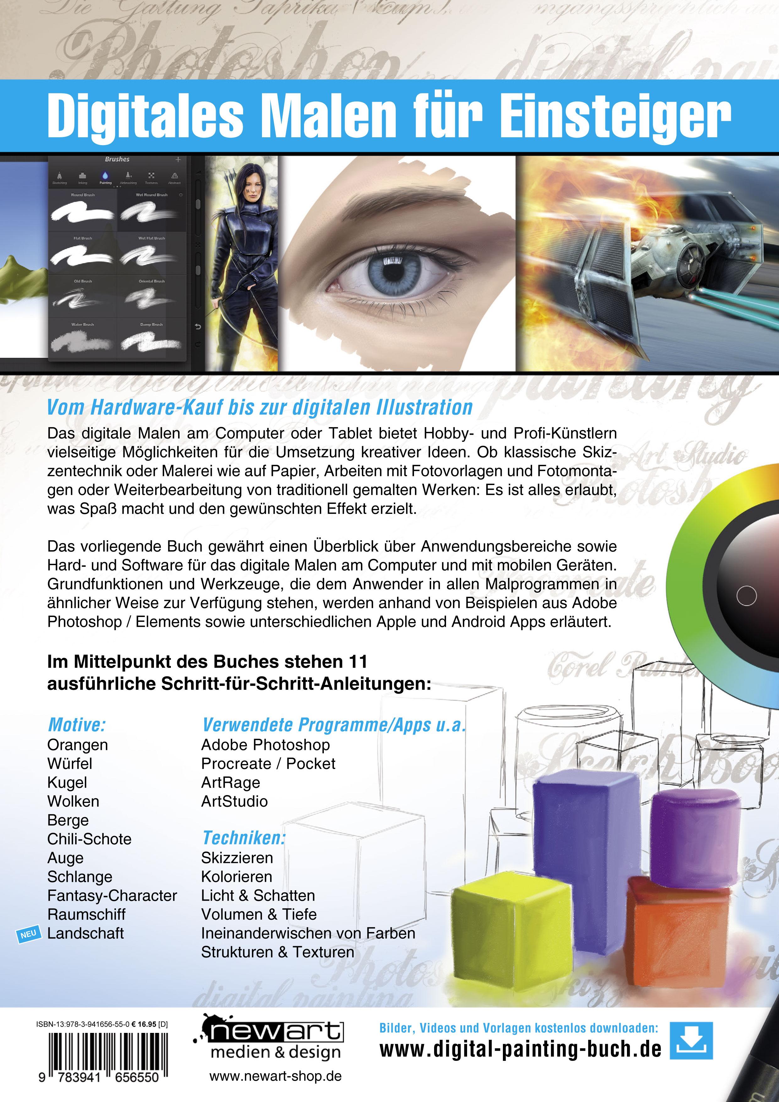 Rückseitencover Digitales Malen für Einsteiger