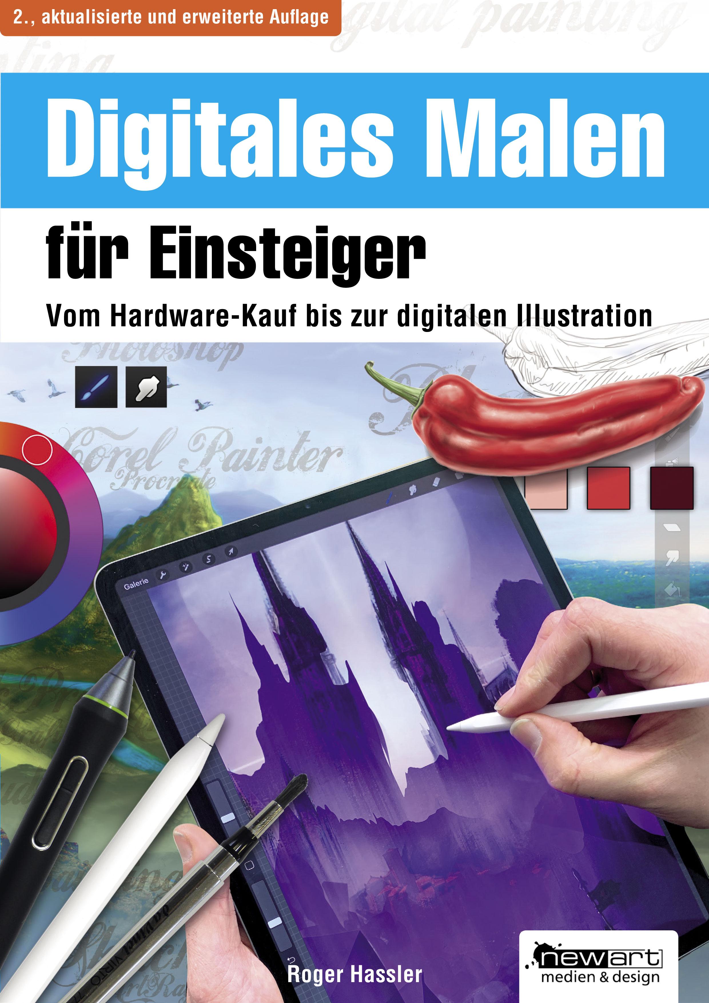 Vorderes Coverbild Digitales Malen für Einsteiger