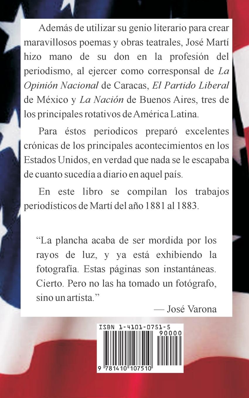 Rückseitencover Noticias de los Estados Unidos, 1881-1883