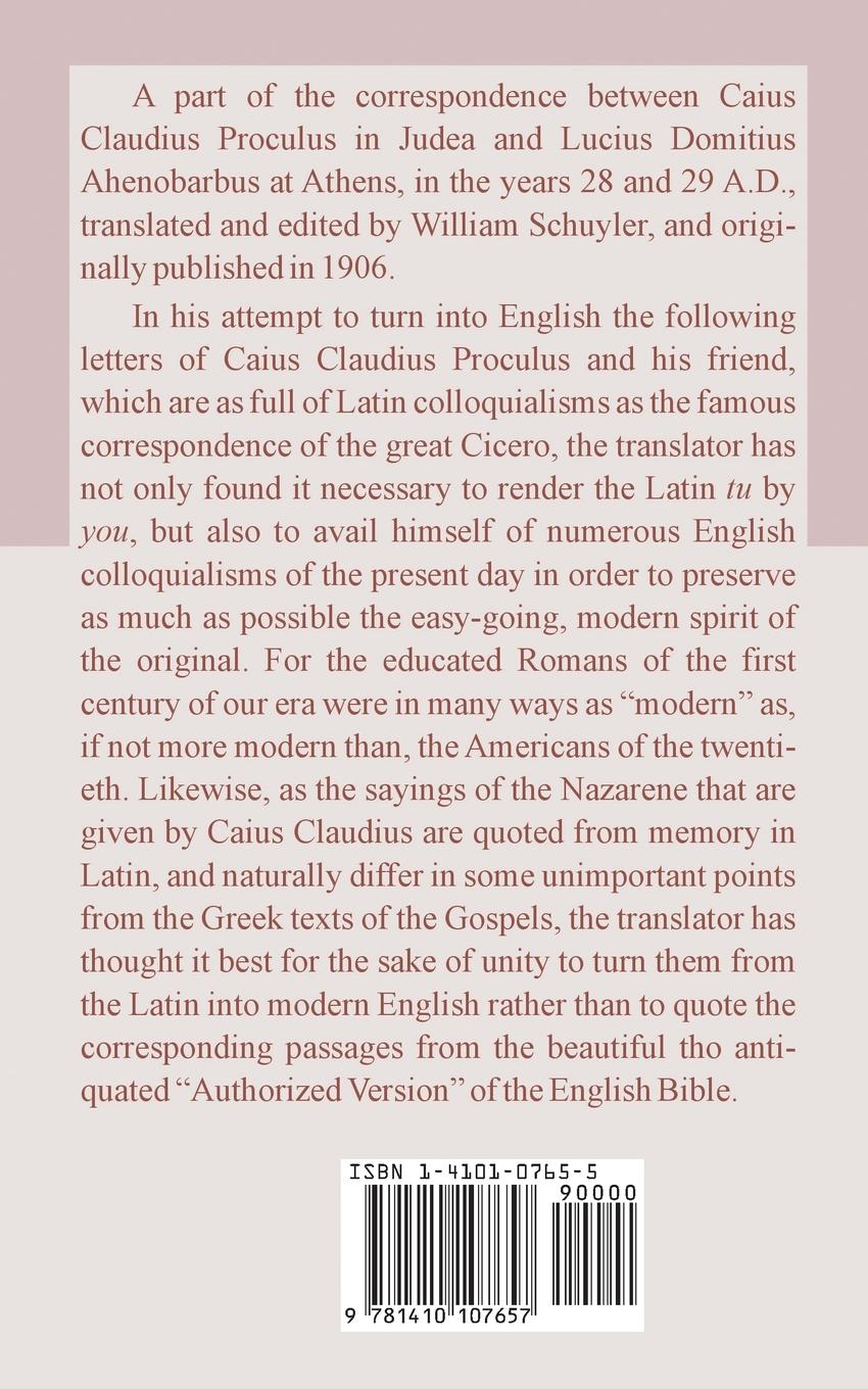 Rückseitencover Under Pontius Pilate