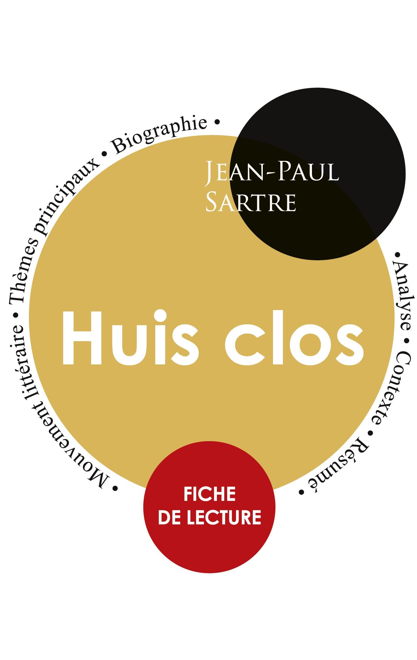 Vorderes Coverbild Fiche de lecture Huis clos (étude intégrale)