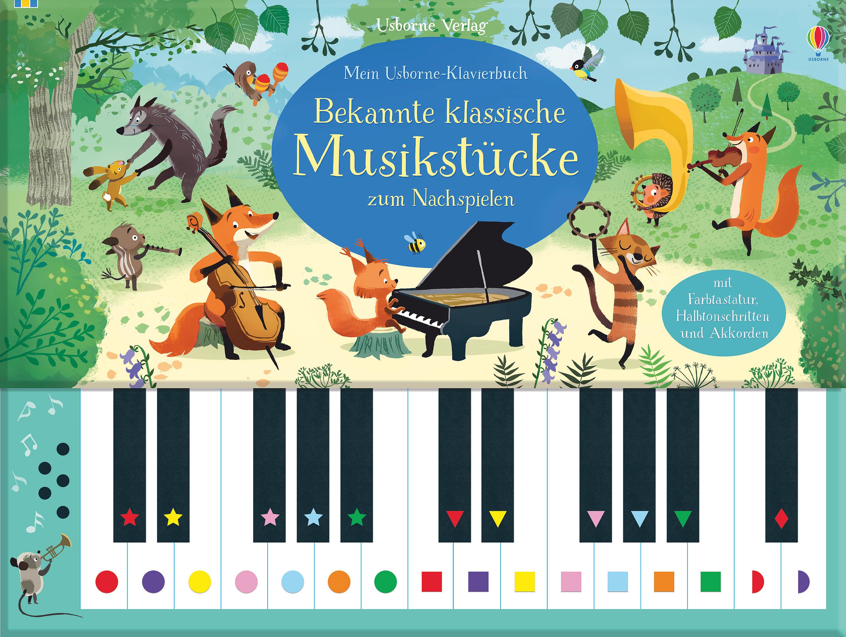 Vorderes Coverbild Mein Usborne-Klavierbuch: Bekannte klassische Musikstücke zum Nachspielen