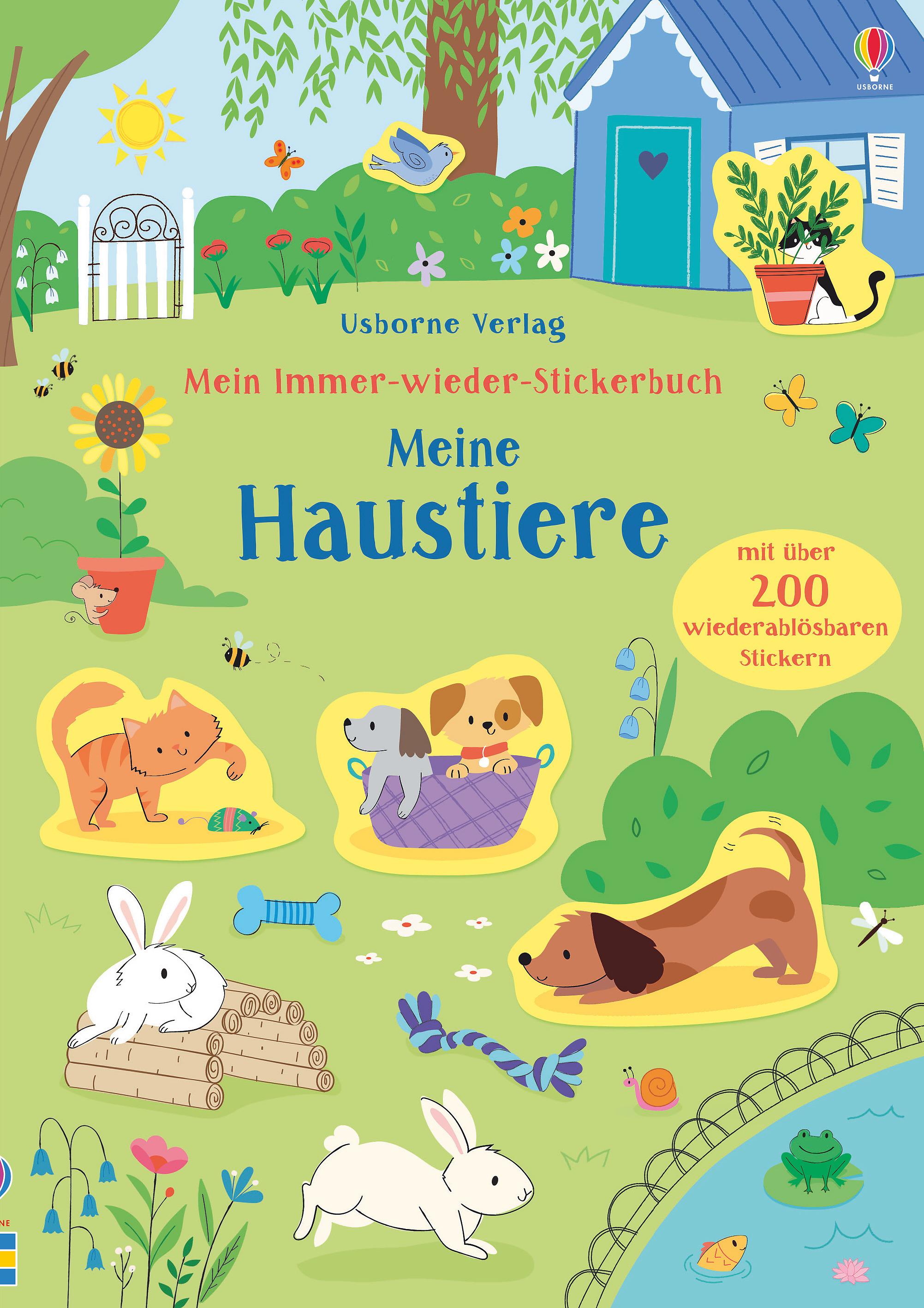 Vorderes Coverbild Mein Immer-wieder-Stickerbuch: Meine Haustiere