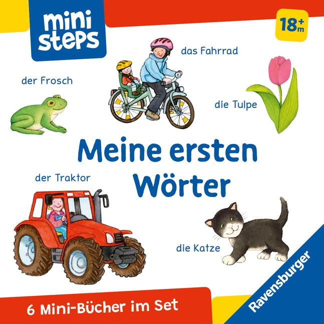 Vorderes Coverbild ministeps: Mein erster Bücher-Würfel: Meine ersten Wörter (Bücher-Set)