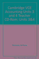 Vorderes Coverbild Cambridge Vce Accounting Units 3 and 4 Teacher CD-ROM